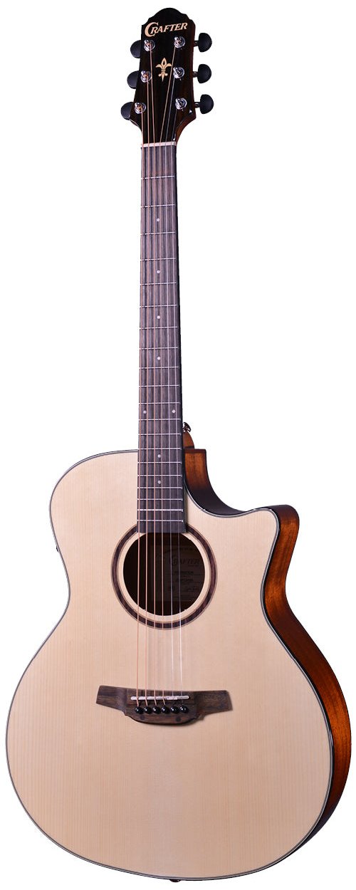 Crafter HG-250ce Acoustic/Electric Guitar - Natural Gloss