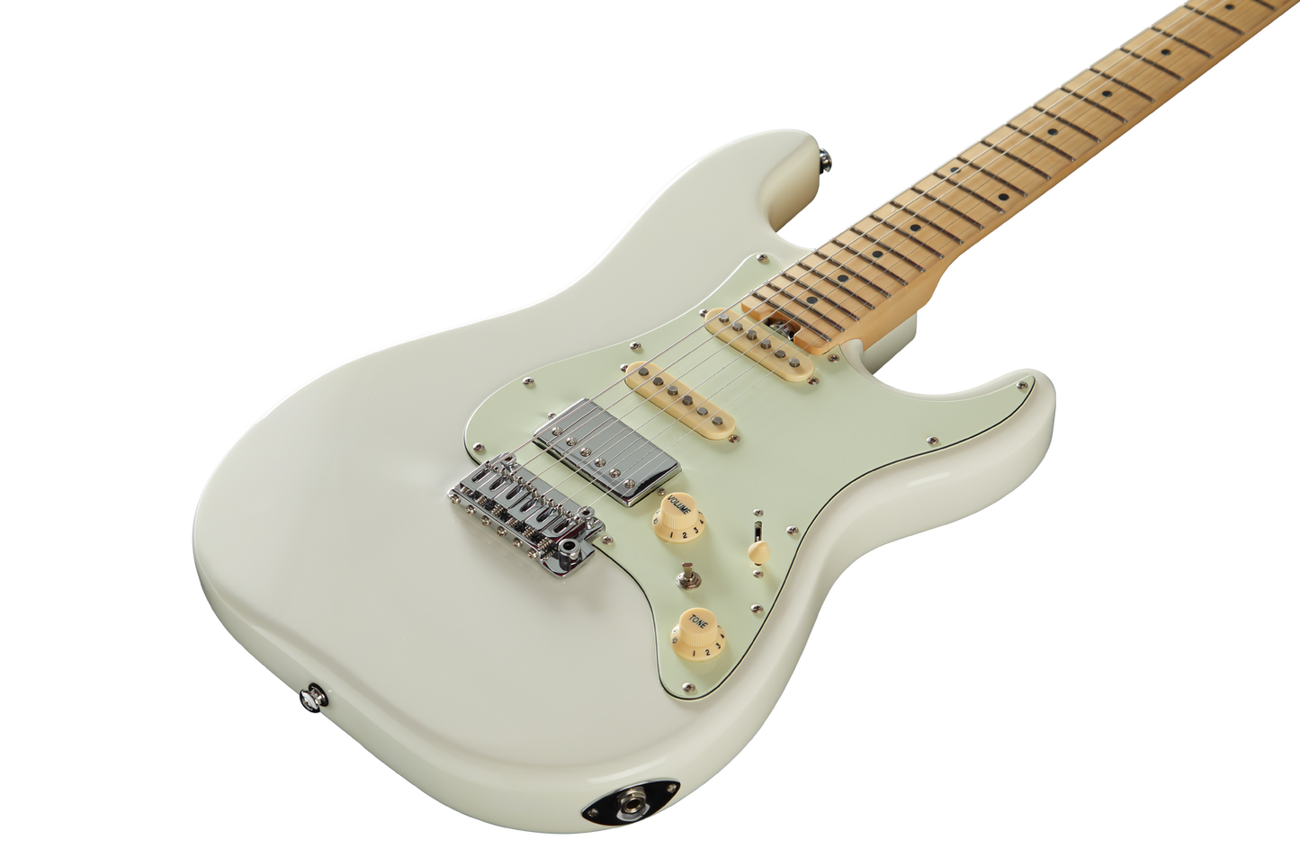 Crafter Silhouette HSS Electric Guitar - Olympic White