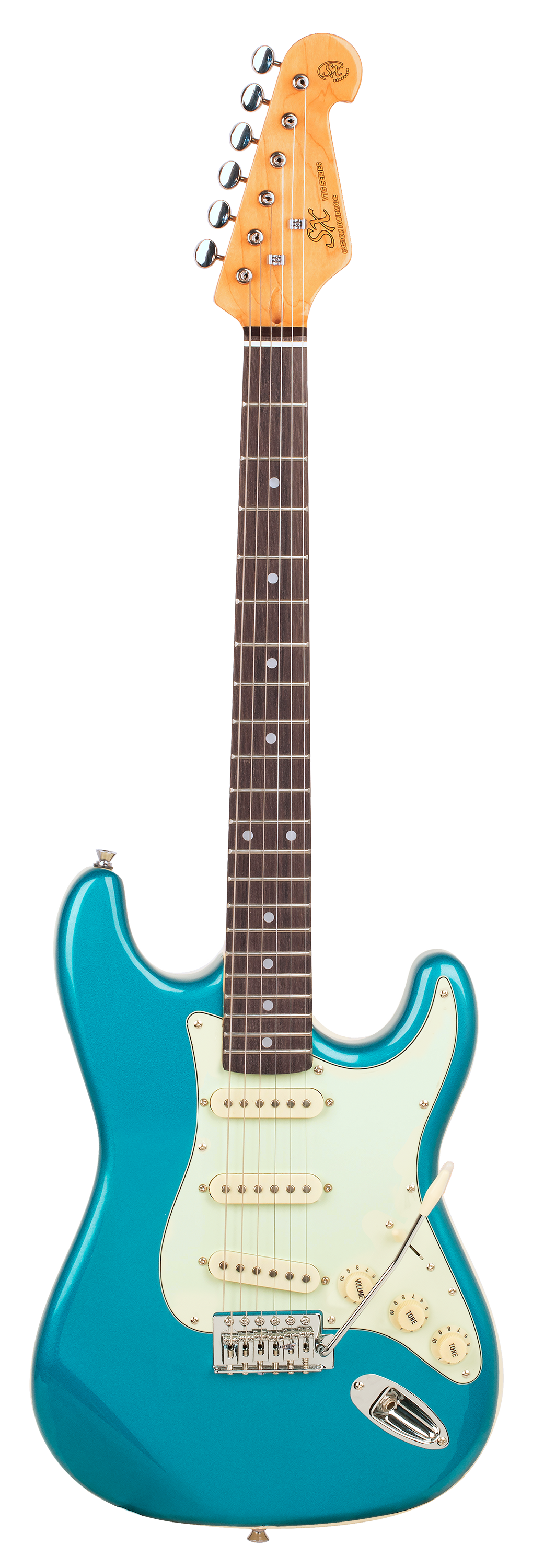 SX Vintage Style 3/4 Electric Guitar - Lake Placid Blue