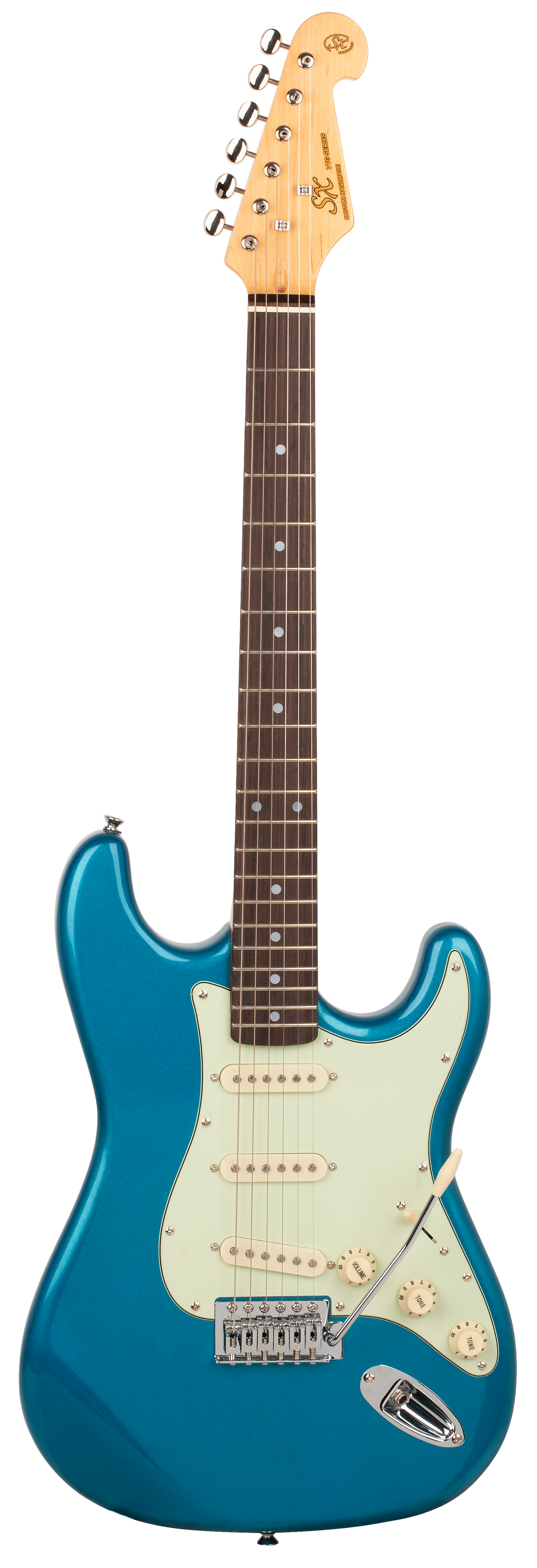 SX Vintage Style Electric Guitar - Lake Placid Blue