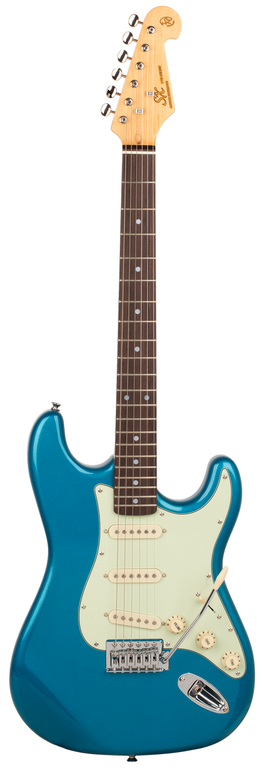 SX Vintage Style Electric Guitar - Lake Placid Blue