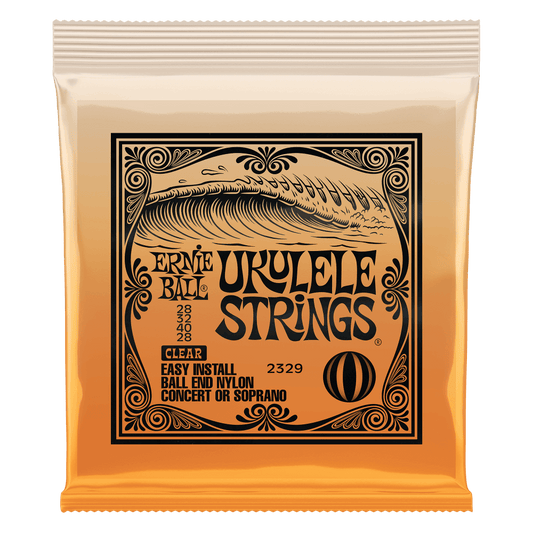 Ernie Ball Concert / Soprano Nylon Ball End Ukulele Strings, Clear