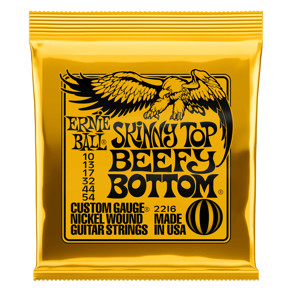 Ernie Ball Electric Guitar Strings Set 10/54 Skinny Top/Beefy Bottom Slinky