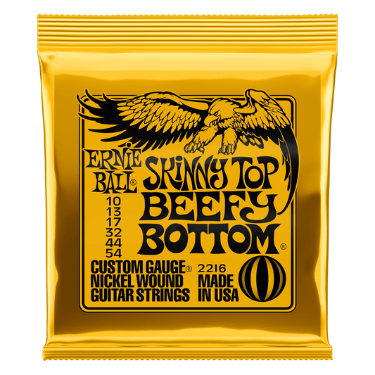 Ernie Ball Electric Guitar Strings Set 10/54 Skinny Top/Beefy Bottom Slinky