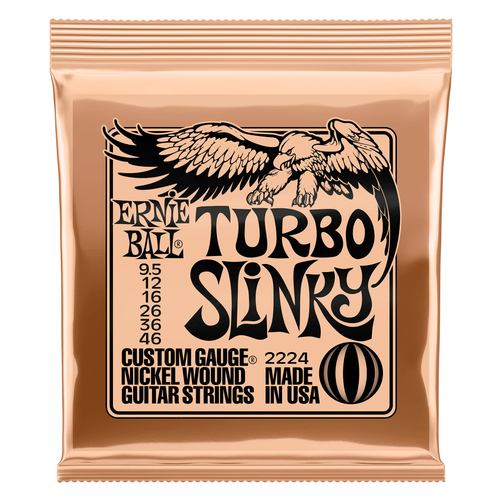 Ernie Ball Electric Guitar Strings Set 9.5/46 Turbo Slinky