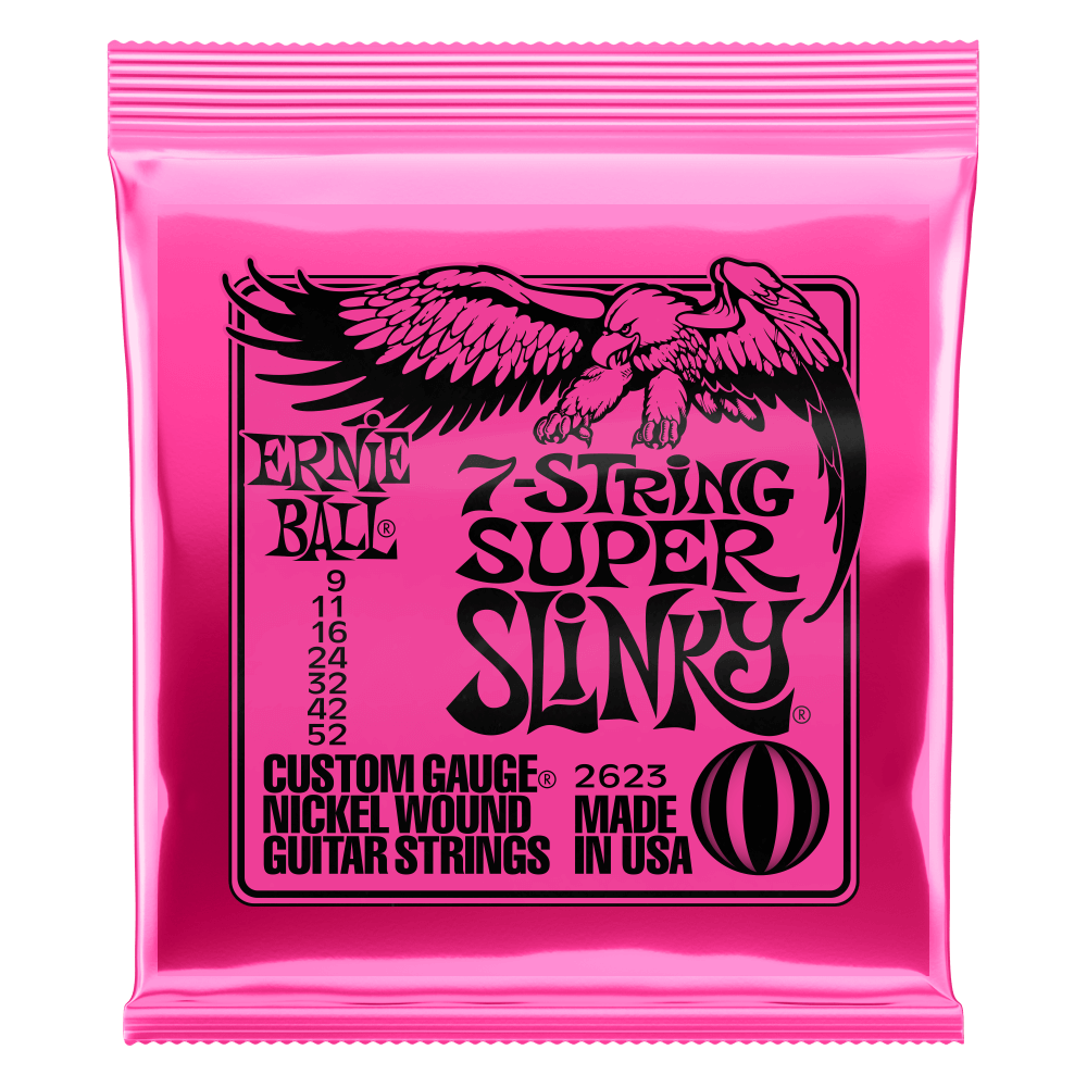 Ernie Ball Electric Guitar 7 Strings Set 9/52 Super Slinky